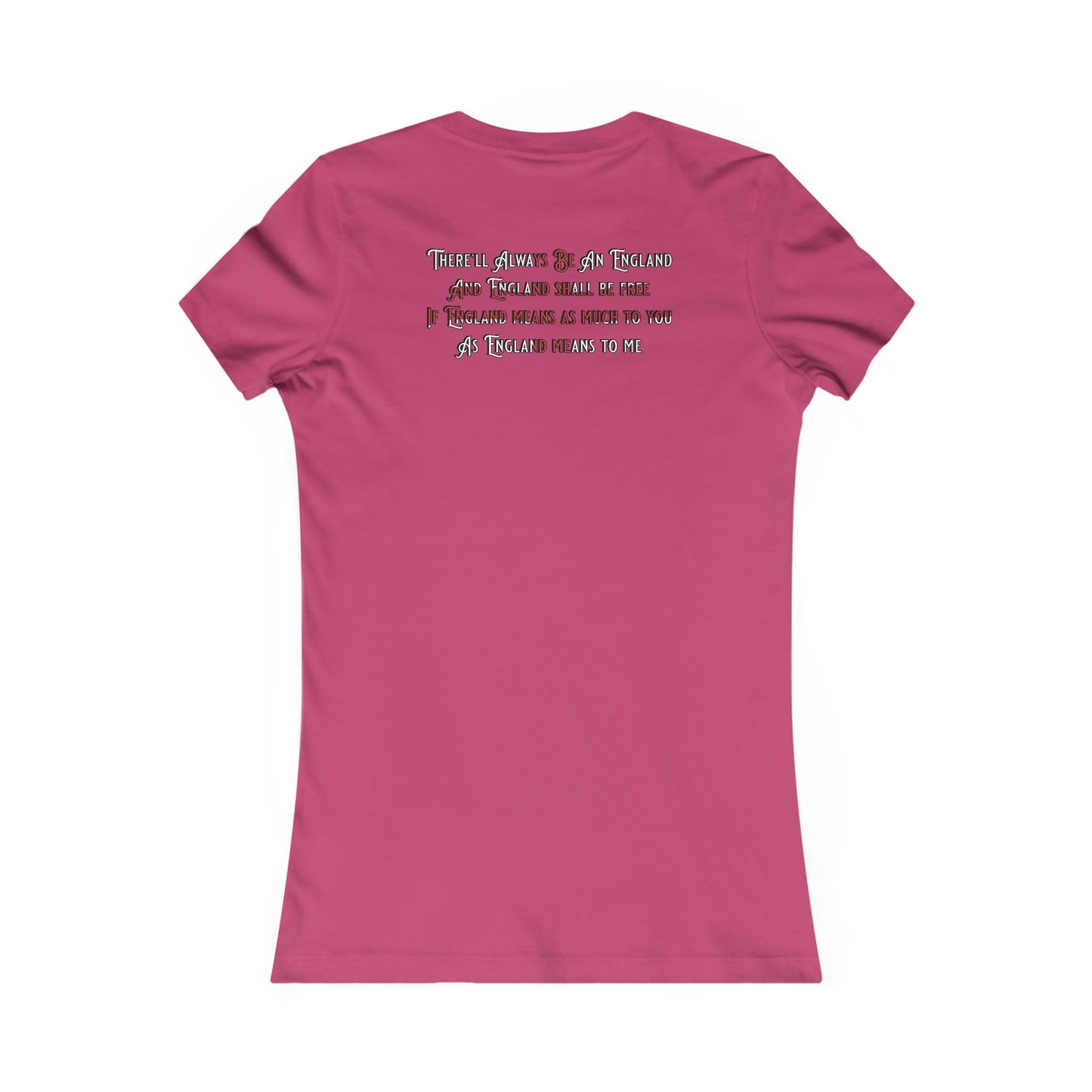 England Ladyfit Top (Front&Back)