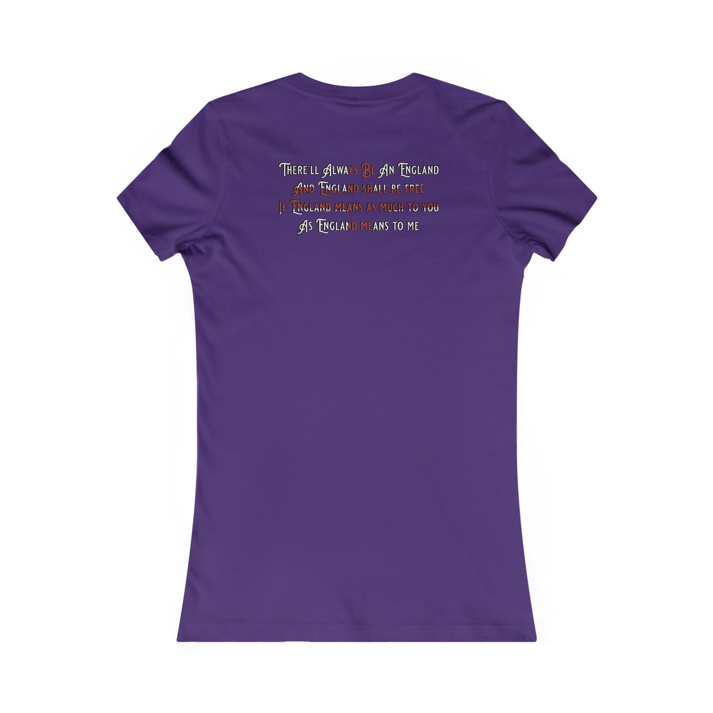 England Ladyfit Top (Front&Back)