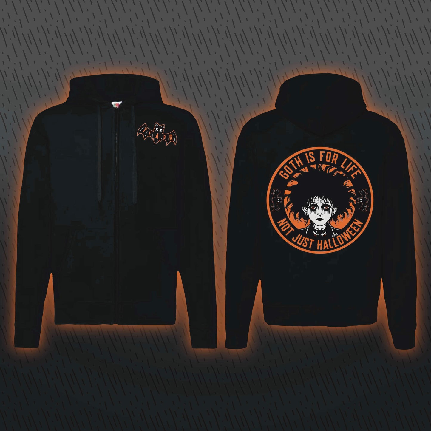 Goth 4 Life Zip-Up Hoodie