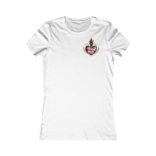 Union Jack Ladyfit Top (Left Chest)