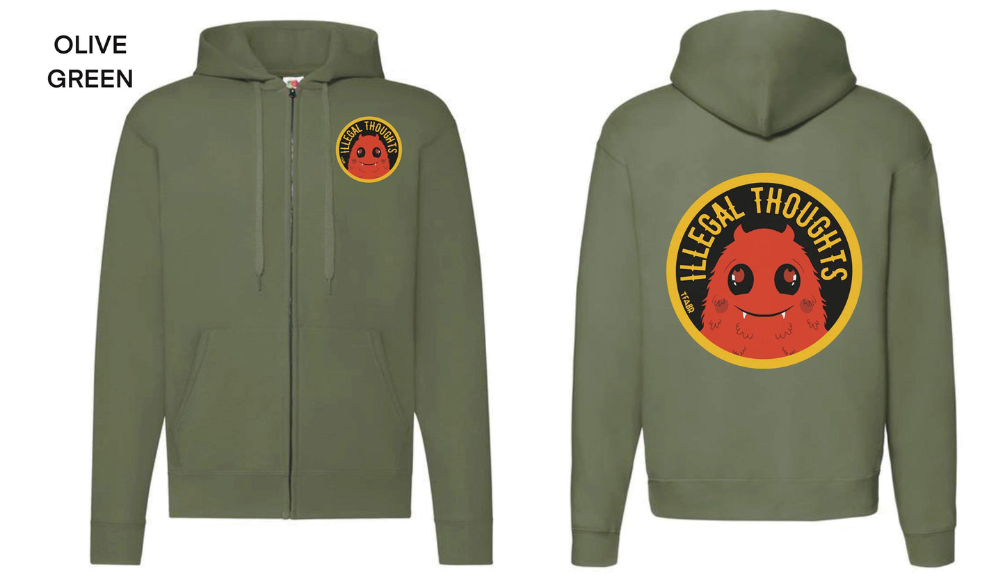 Illegal Thoughts Hoodies (Front & Back)