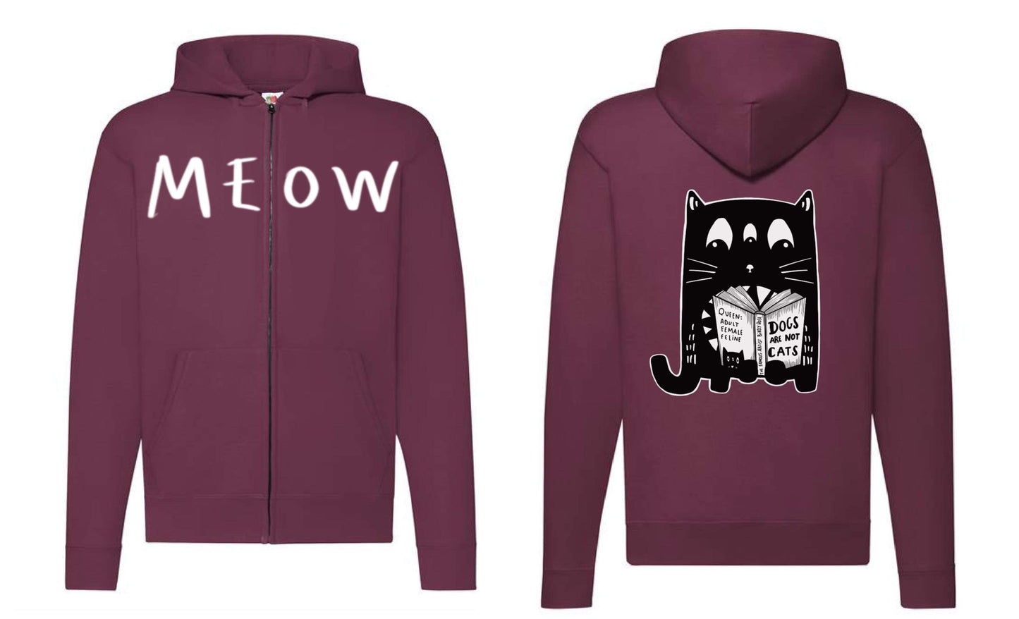 Meow - Zip Up Hoodie