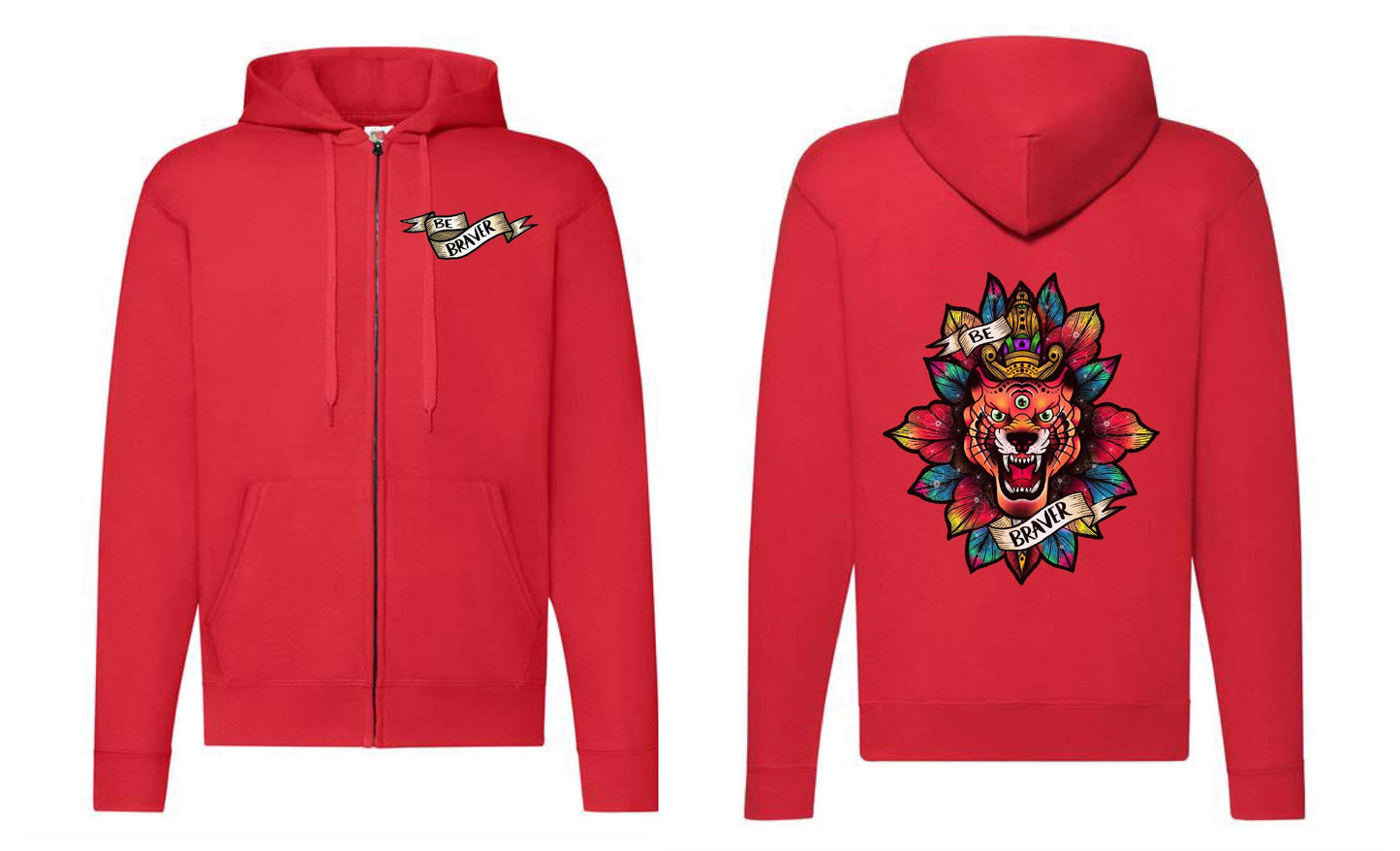 Braver Zip Up Hoodie