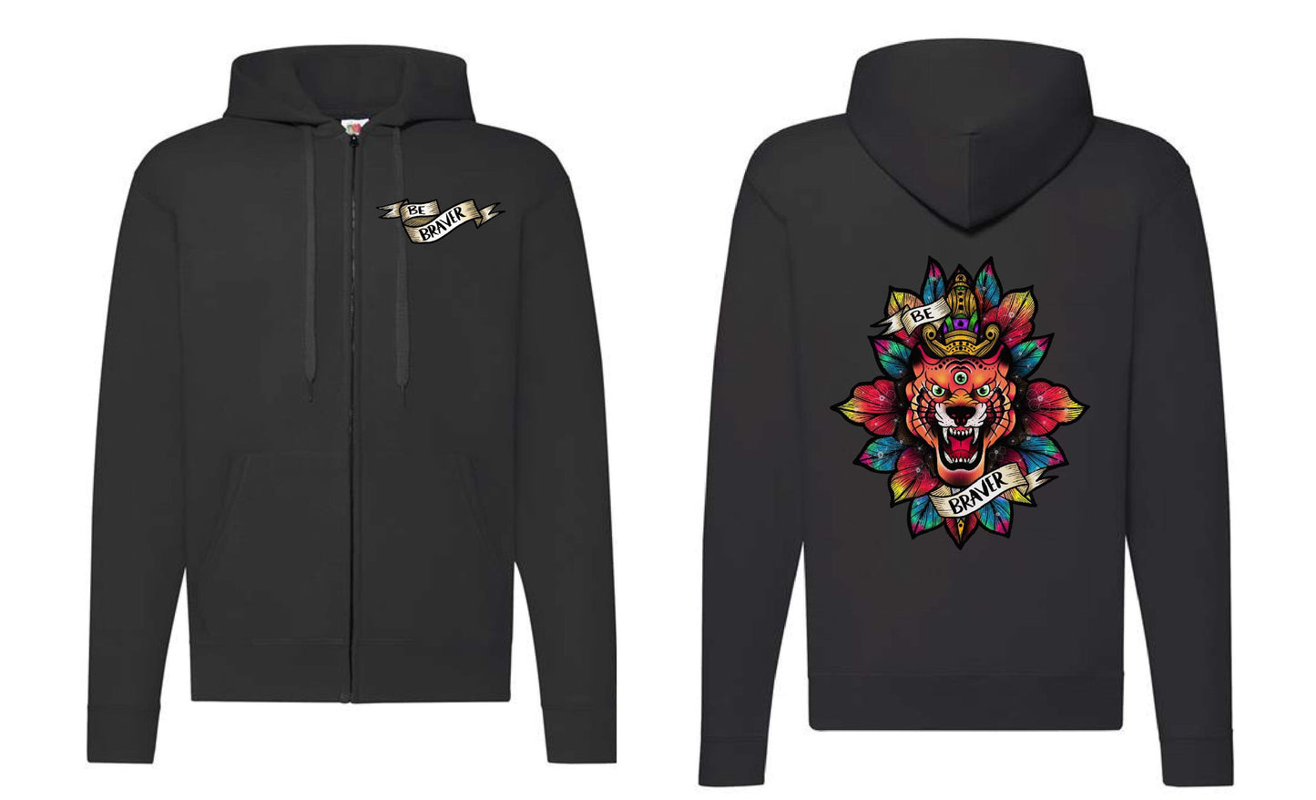 Braver Zip Up Hoodie