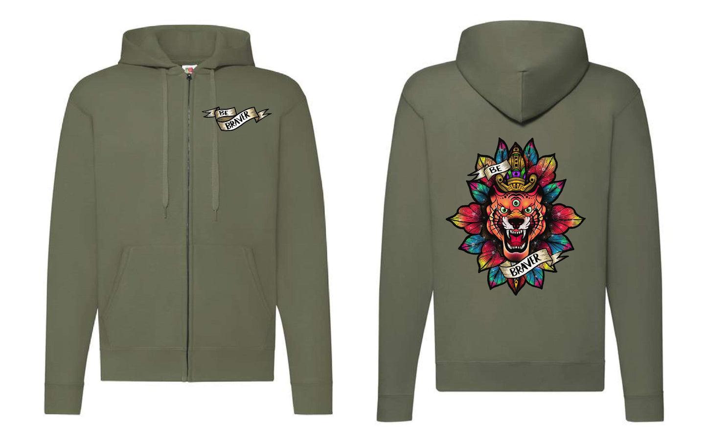 Braver Zip Up Hoodie