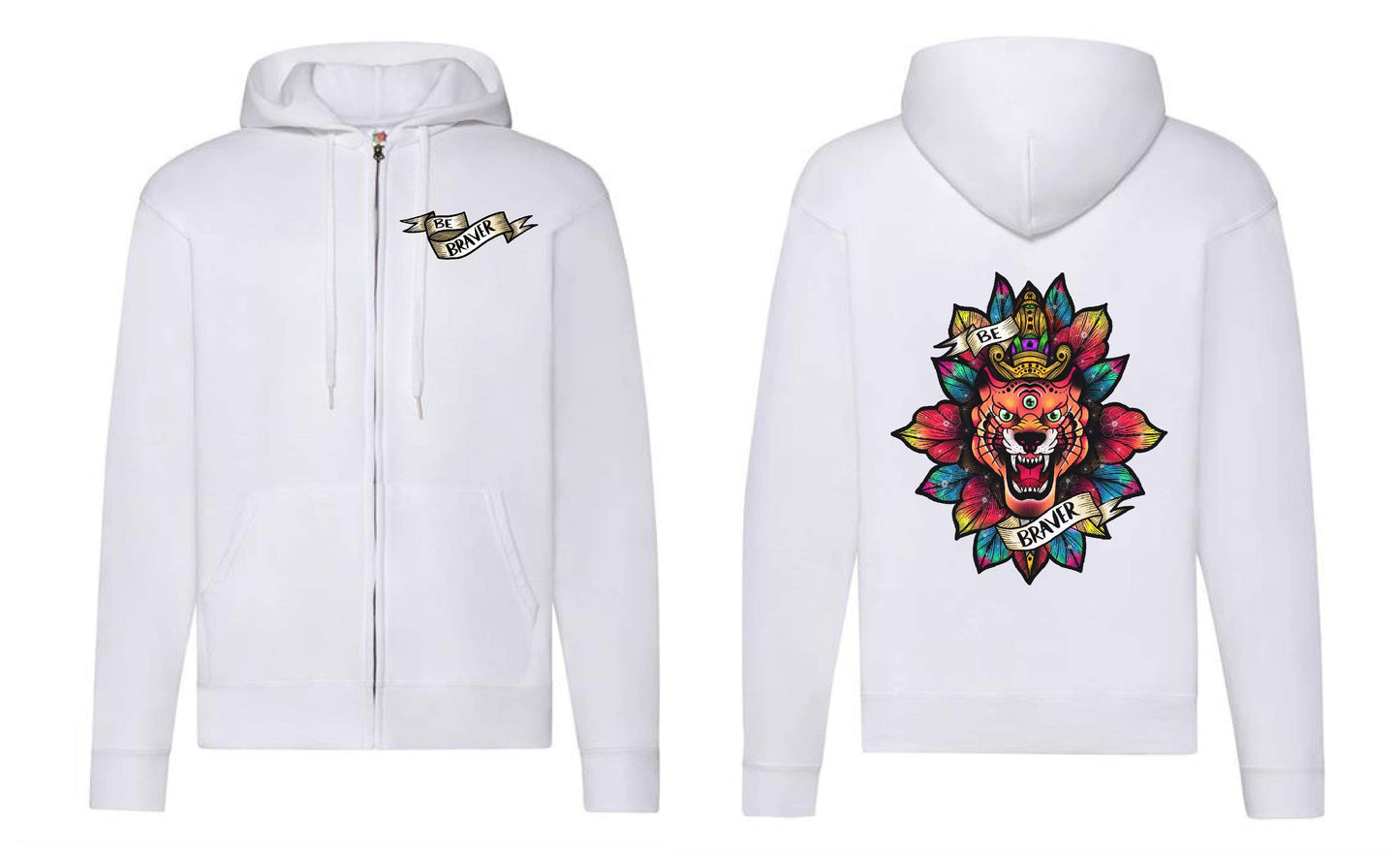 Braver Zip Up Hoodie