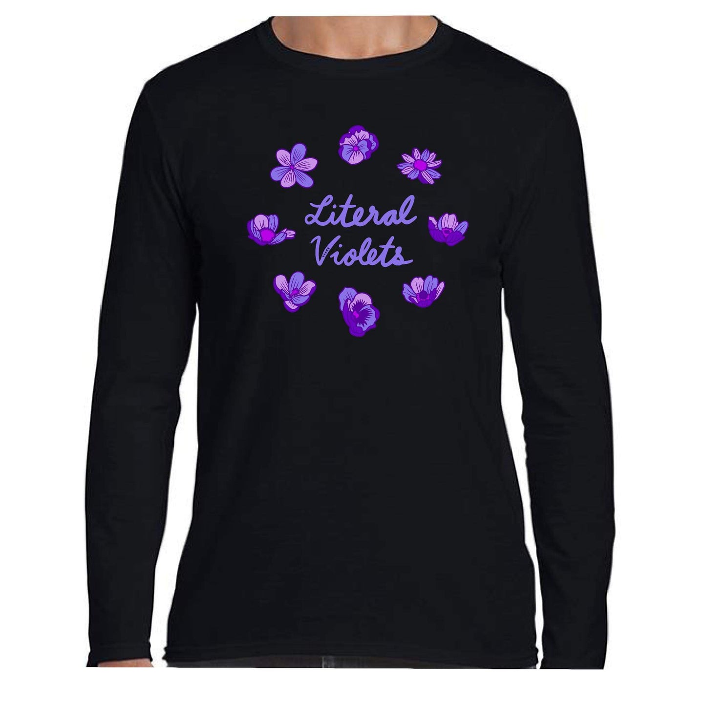 Literal Violets Long Sleeve Tee