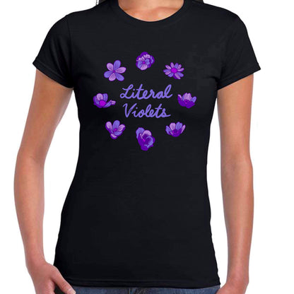 Literal Violets Ladyfit T-Shirt