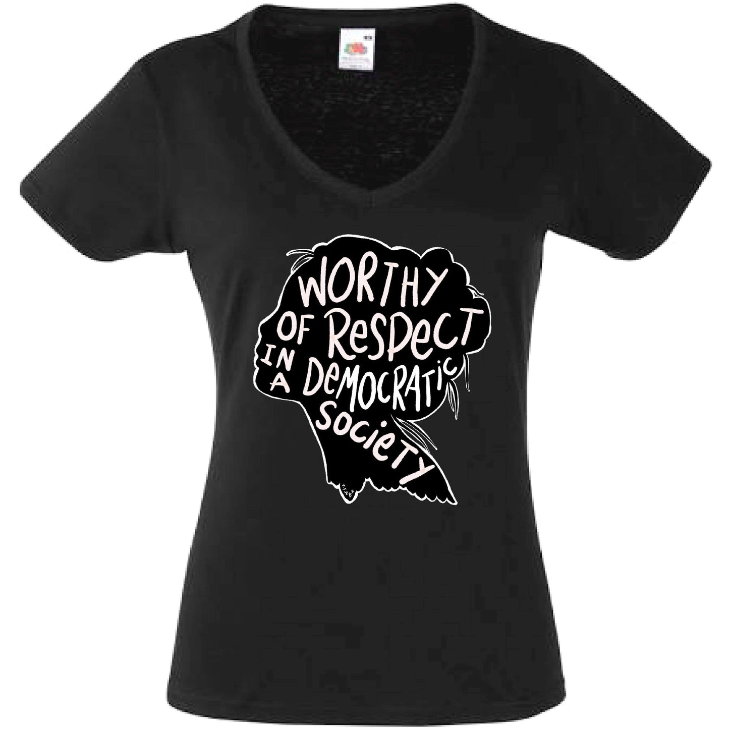 Worthy V-Neck Ladyfit T-Shirt