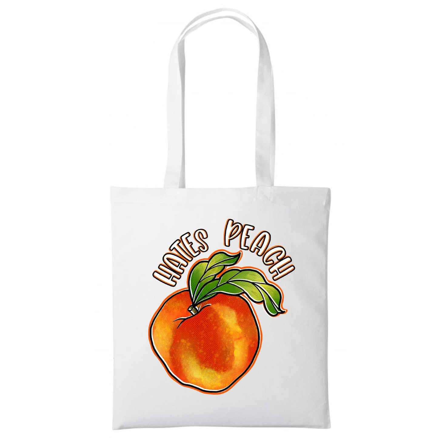 Hates Peach Tote Bag