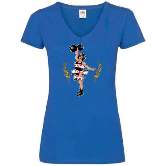 #NoThankYou V-Neck T-Shirt Ladyfit