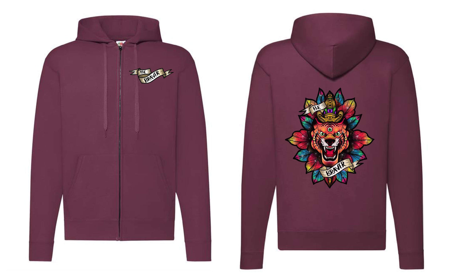 Braver Zip Up Hoodie