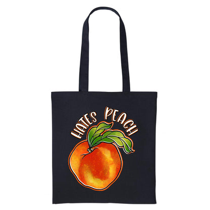 Hates Peach Tote Bag