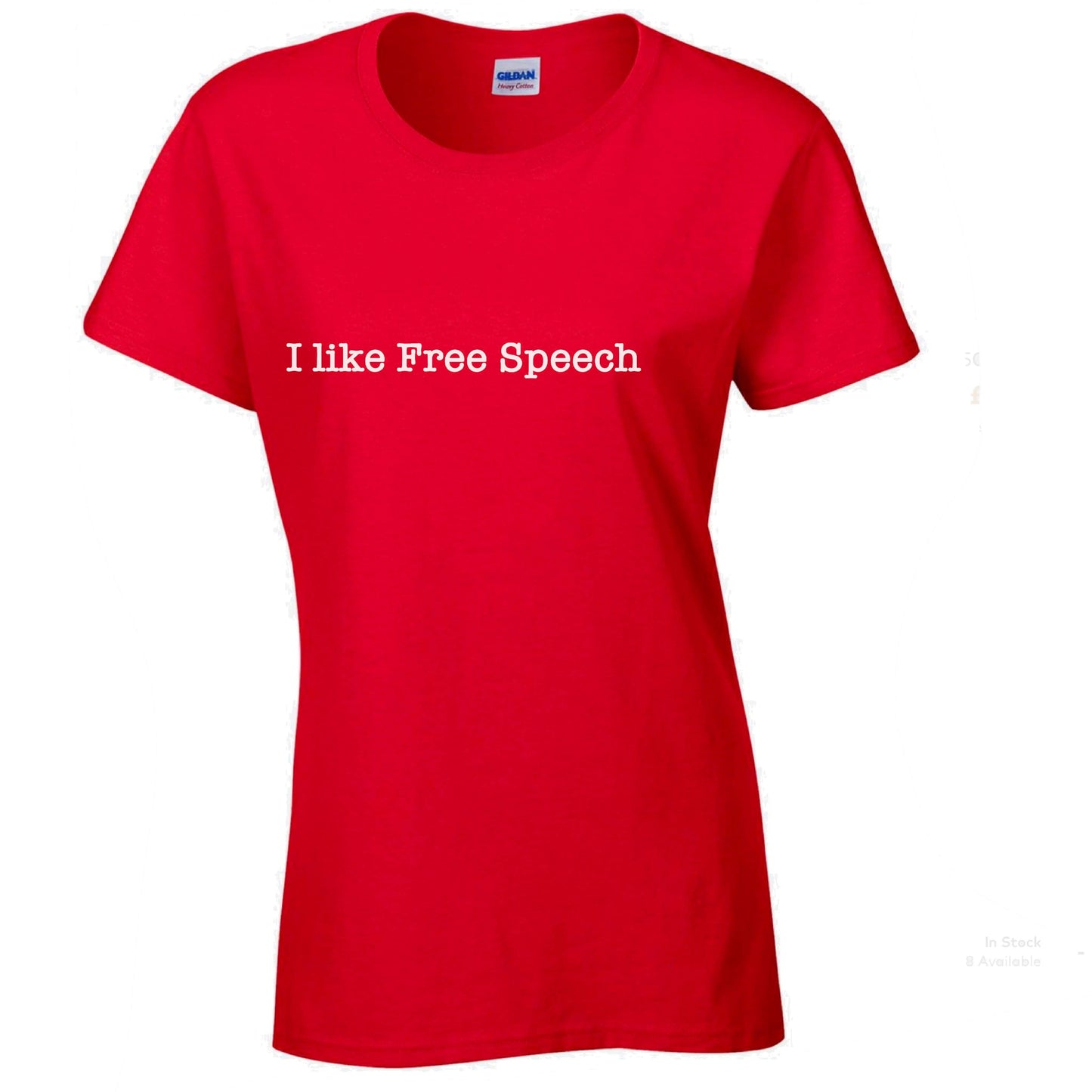 I Like Free Speech Ladyfit T-Shirt