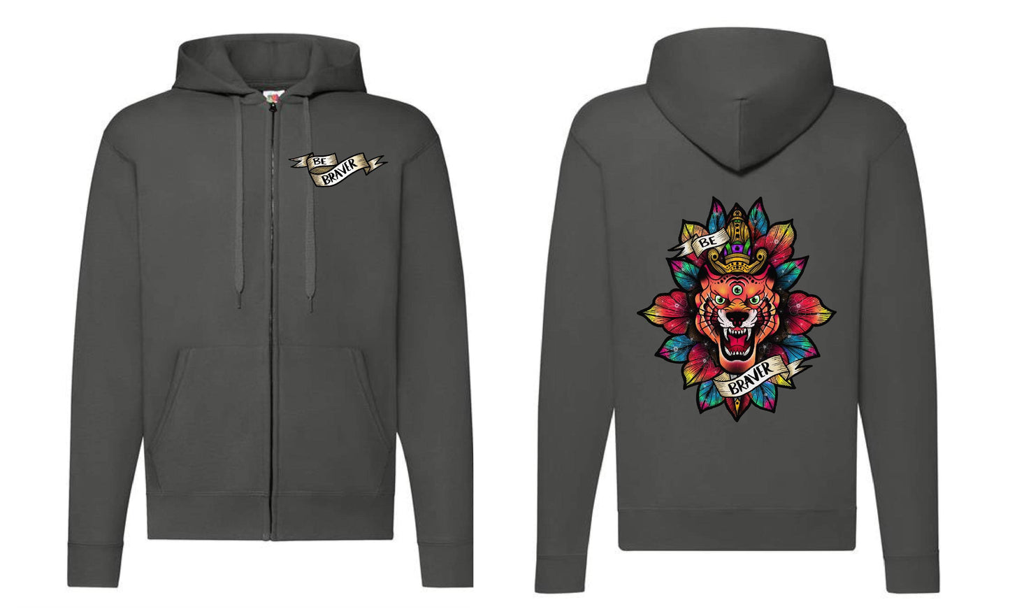 Braver Zip Up Hoodie