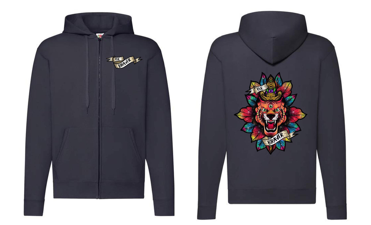 Braver Zip Up Hoodie