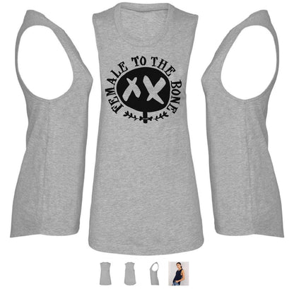 Female To The Bone - Muscle Tank Vest Top
