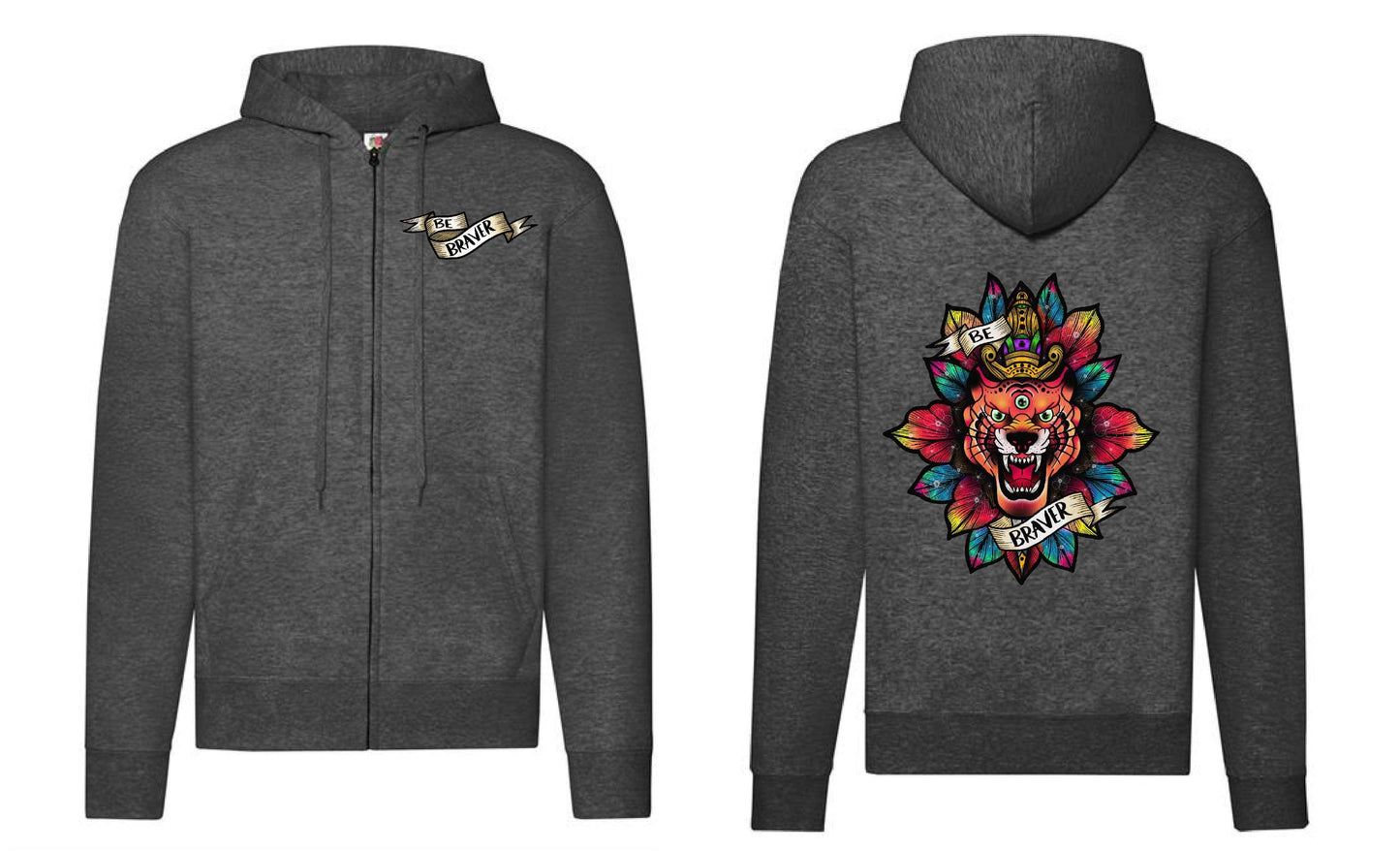 Braver Zip Up Hoodie